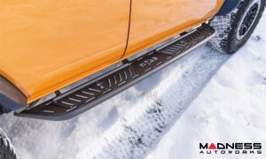 Ford Bronco Running Boards - 4 Door - Roan - Textured Black - N Fab 